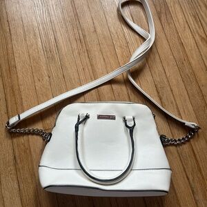 White Madden Girl Purse / White Leather Crossbody Purse